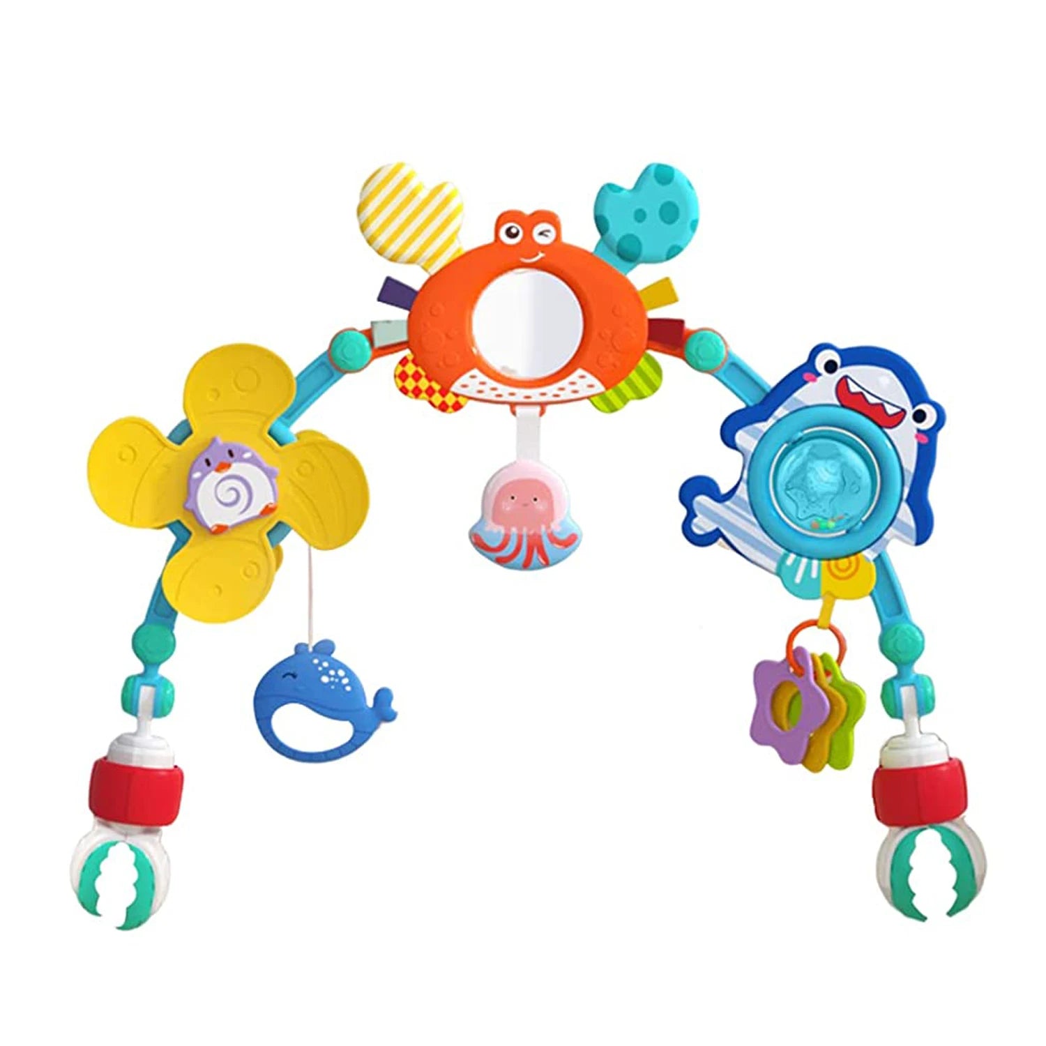 Baby Stroller Arch Mobile Adjustable Musical Cirb Mobile Toys  Versatile Activity Toy Bar for Baby Bouncer Infant Car Seat Toys