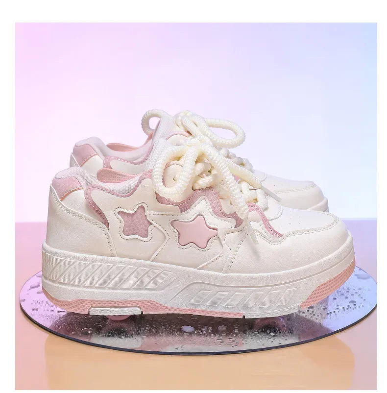 Removable Pulley Skate Skating Roller Skate Shoes for Boys Girls Upgraded Speed Sneakers with 4-Wheels for Kids Racing Skates