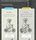 Children's Balance Bicycle 2 In 1 Boy 2-3-6 Years Old Baby Girl Pedal Bike Child Children's Educational Sports Balance Scooter