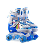 Boys Girls Kids Skates Children Roller Skates Skating Shoes PU Flashing 4 Wheels Roller Skates Sliding Adjustable Quad Sneakers
