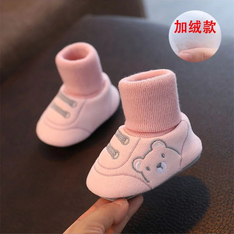 Baby Socks Shoes Infant Cute Cartoon Kids Boy Shoes Soft Rubber Sole Child Floor Sneaker Baby Girls Walker