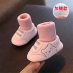 Baby Socks Shoes Infant Cute Cartoon Kids Boy Shoes Soft Rubber Sole Child Floor Sneaker Baby Girls Walker