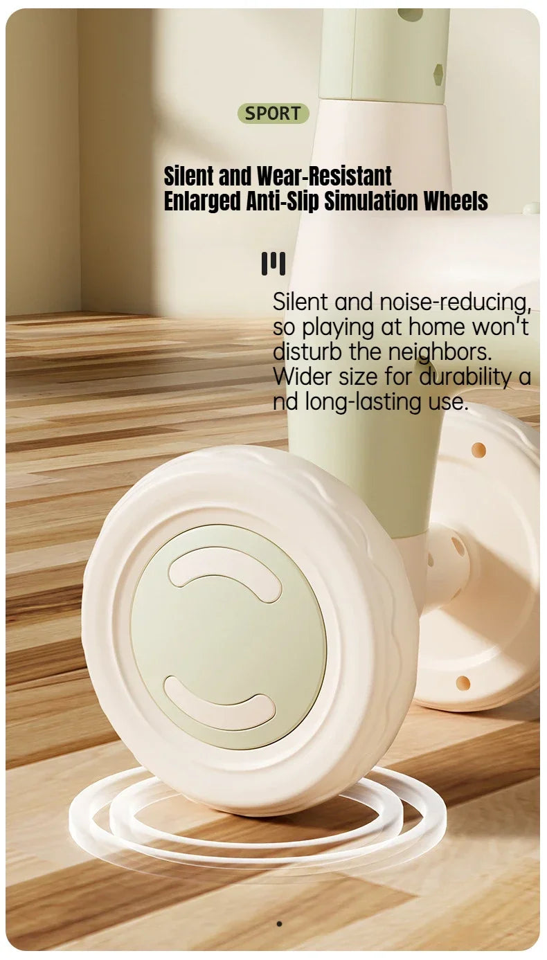 Riding Toy Balance Bike Silent Glider Learning Walker Children's Training Riding Belt Safety Wheel Indoor Outdoor Birthday Gift