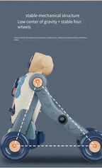 Baby Walker Push Ride On Toy 3 in 1 Learning Walking Trainer Musical Activity Stroller for Infants Toddlers Kids