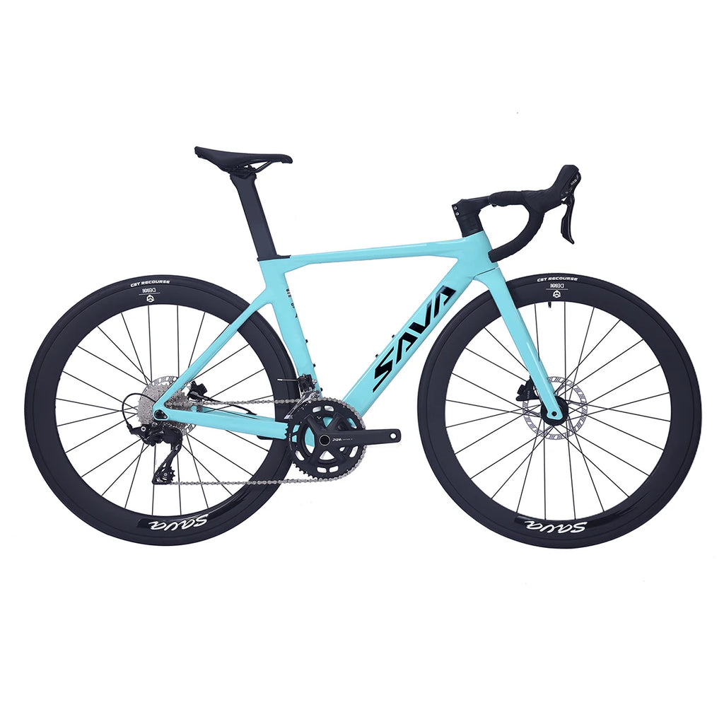 SAVA A7L Low-Priced Carbon Fiber Road Bike with SENSAH 7120 Kit 24 Speed Lightweight 8.9kg Road Bike Race Bike