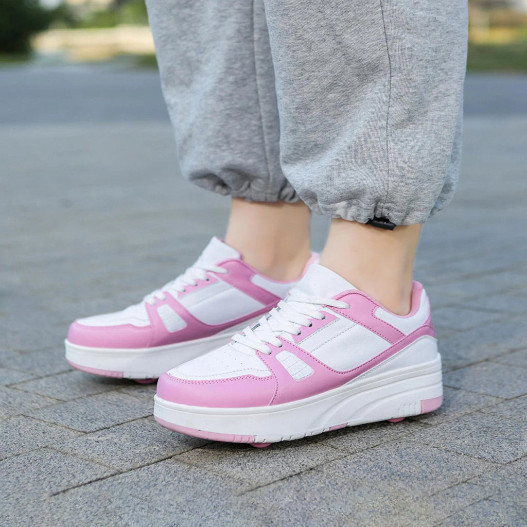 Roller Skate Shoes Kids Snickers With Wheels Children Rollerskates Fashion Outdoor Sports Shoes Girls Boys Gifts For Kids