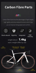 SAVA Dream Maker Full Carbon Road Bike Electronic Shift SHIMAN0 Ultegra 8170 Di2 24-Speed 7.4kg Race Bike