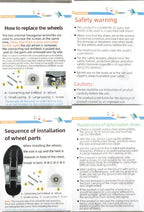 Double Row 4-Wheel Skates Roller Shoes with Wheels Dual-Purpose Racing Roller Sneakers Skateboard Shoes Speed Roller Skate Shoes