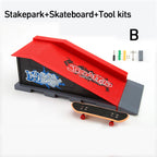 Professional Finger Skateboard DIY Skate Park Ramp Parts Tech Deck Scene Venue Combination Sets Novelty Toys Gift For Kids Child