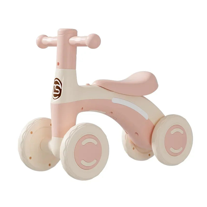 Riding Toy Balance Bike Silent Glider Learning Walker Children's Training Riding Belt Safety Wheel Indoor Outdoor Birthday Gift