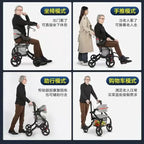 Wheelchair walker special assisted walking for the elderly, rehabilitation walking car, elderly people can push or sit