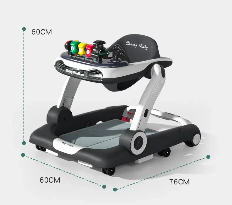 Baby Walker Anti-O-leg Rollover Multi-functional Baby Walker Anti Rollover Silent Universal Wheel Rollover Multi-functional