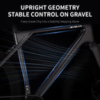 SAVA SF6 Carbon Fiber Gravel Road Bike All Terrain Suitable Off-Road Flat Handlebar Road Bicycle Oil Disc Bicycle Race Bike