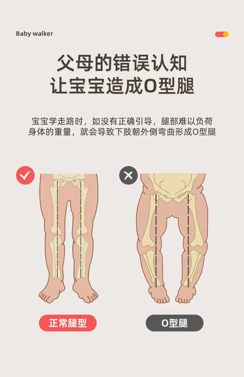 Baby Walker 7-speed Adjustable Music Multi-function Anti-O-leg Anti-rollover Folding Baby Walker for 6-18 Months