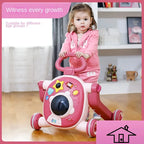 LazyChild Baby Walker Three-In-One Multi-Function Adjustable Children's Stroller Children's Walker Baby Walker DropShipping