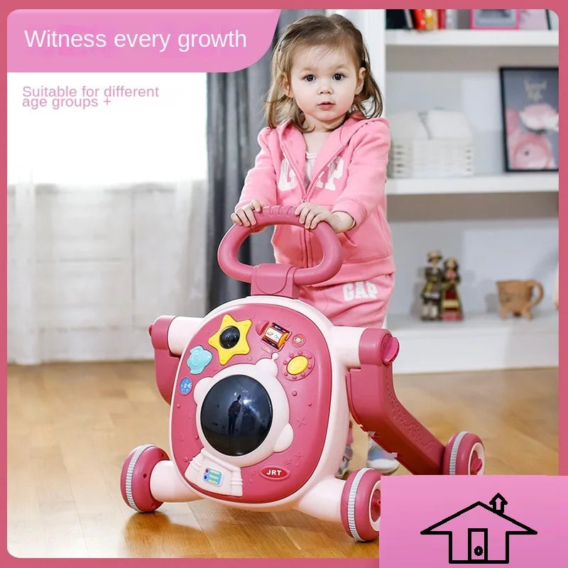 LazyChild Baby Walker Three-In-One Multi-Function Adjustable Children's Stroller Children's Walker Baby Walker DropShipping