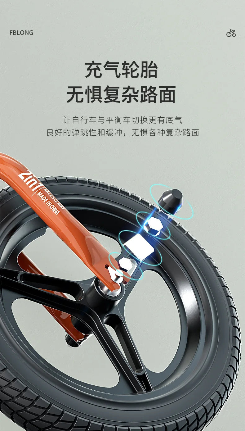 Baby Fiets Children's Bicycle Balance Two-in-One 1-3-6 Years Old Baby Boys and Girls Bike Toddler