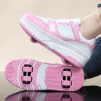 Roller Skate Shoes Kids Snickers With Wheels Children Rollerskates Fashion Outdoor Sports Shoes Girls Boys Gifts For Kids