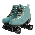 Pink Purple Blue Women Double Row Roller Skates Leather Breathable 4 wheel Sliding Skating Rollers sneakers size 31 32 33 34 35