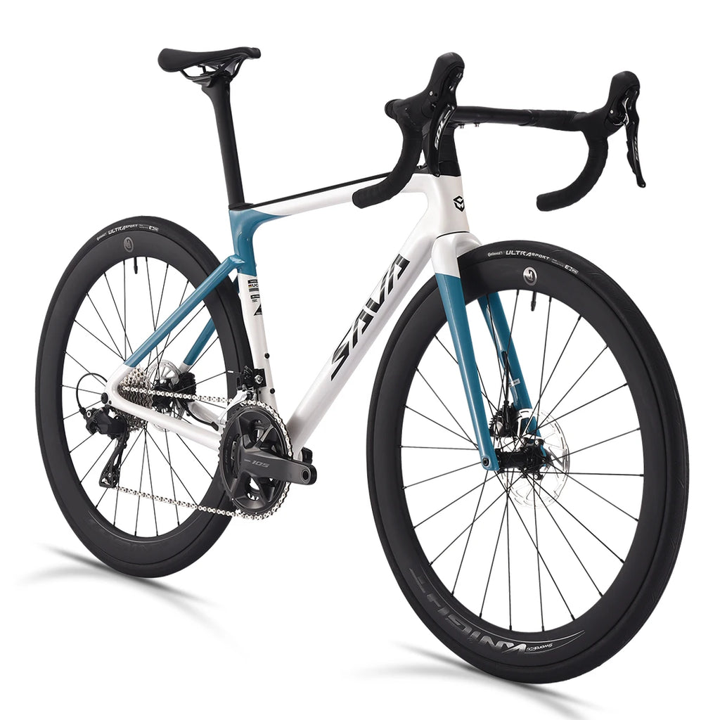 SAVA HAWKEYE Carbon Road Bike with SHIMAN0 105 7120 Kit T800 Carbon Road Bike Race Bike Aluminum Wheels