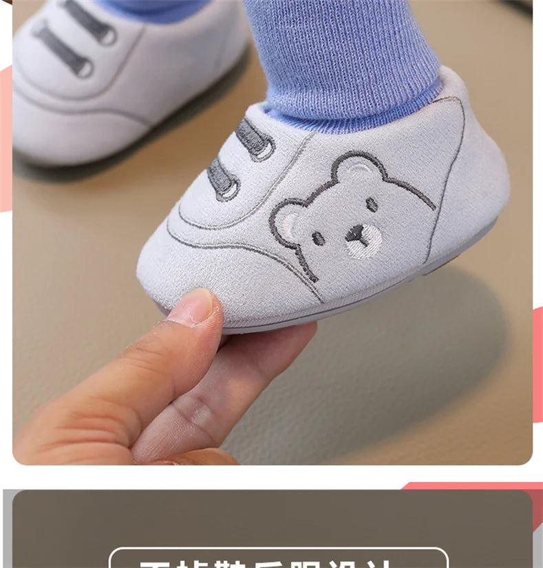 Baby Socks Shoes Infant Cute Cartoon Kids Boy Shoes Soft Rubber Sole Child Floor Sneaker Baby Girls Walker