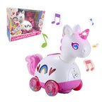 Unicorn Musical Light up Infant Toy for Baby Girls 3-18 Months Tummy Time Crawling Learning Activity  Perfect 1st Birthday Gift