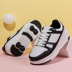 4 Wheel Dual-Use Roller Skates With Detachable Wheels,Sneakers, Boys And Girls Shoes With Wheels,Speed Skate