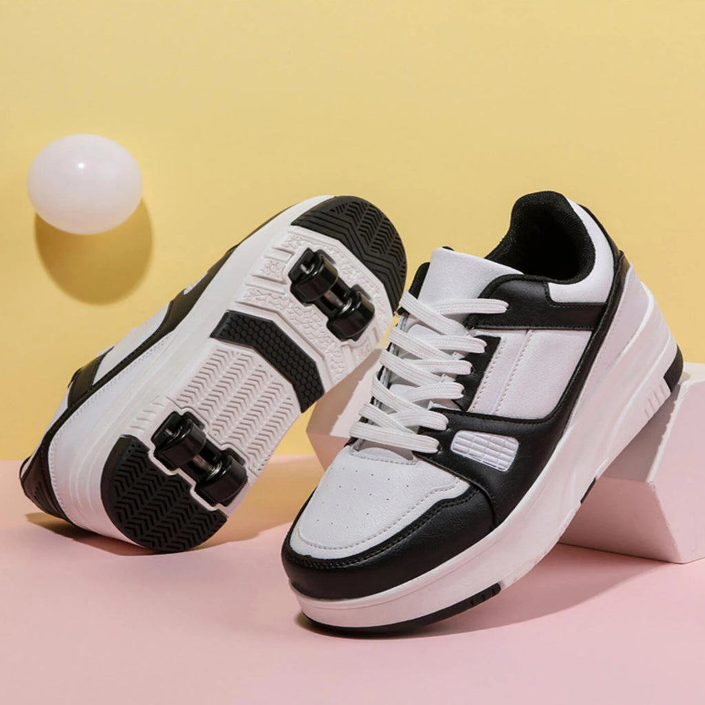 Roller Skate Shoes Kids Snickers With Wheels Children Rollerskates Fashion Outdoor Sports Shoes Girls Boys Gifts For Kids