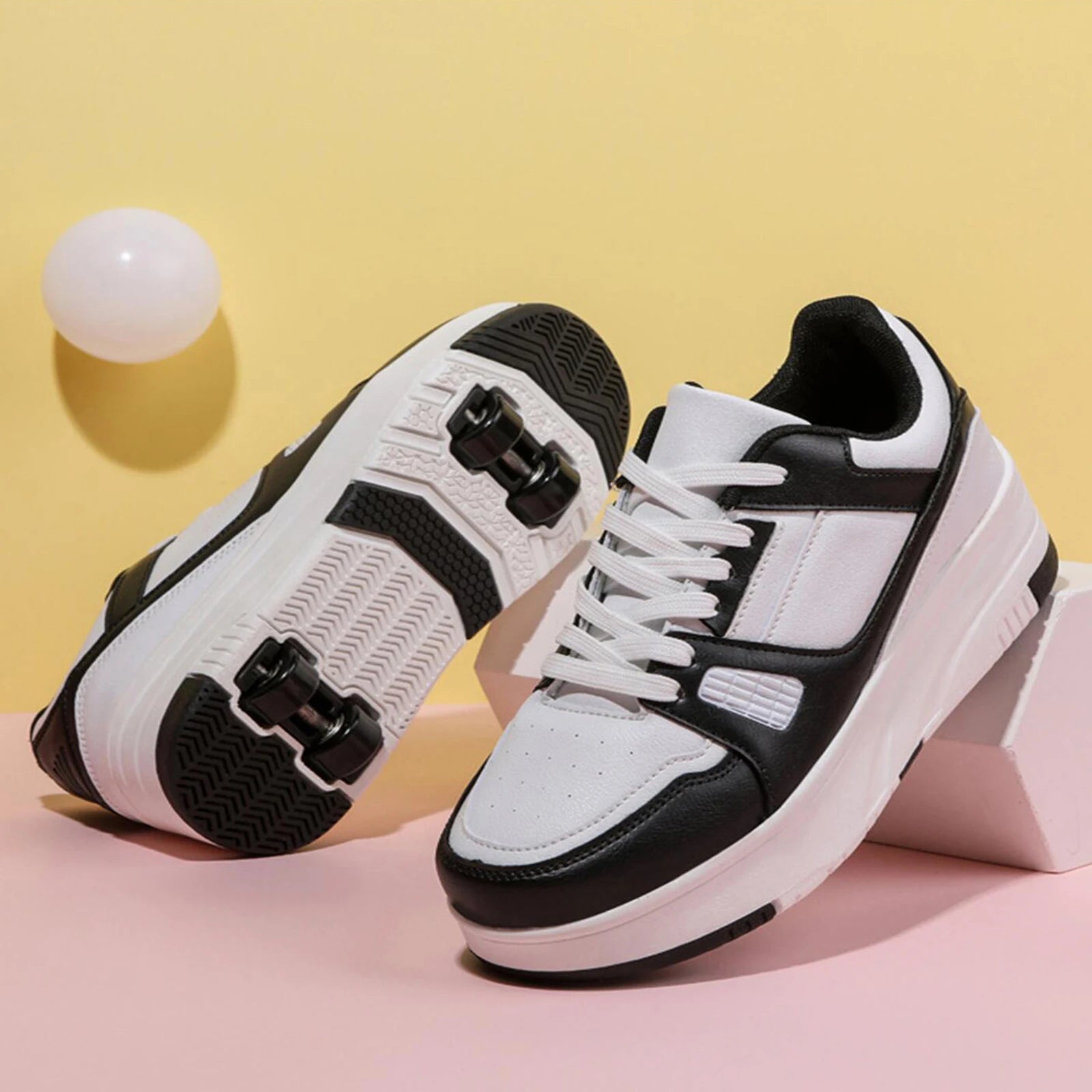 Roller Skate Shoes Kids Snickers With Wheels Children Rollerskates Fashion Outdoor Sports Shoes Girls Boys Gifts For Kids