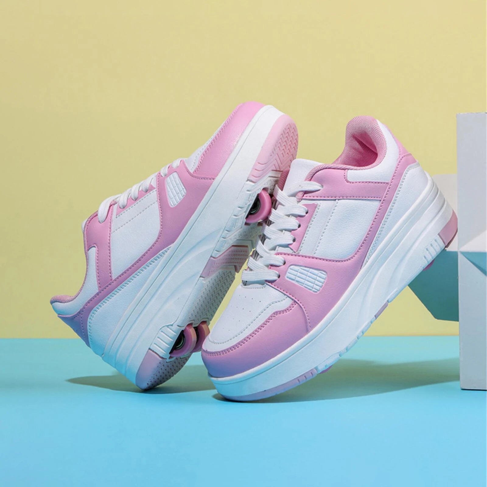 Roller Skate Shoes Kids Snickers With Wheels Children Rollerskates Fashion Outdoor Sports Shoes Girls Boys Gifts For Kids