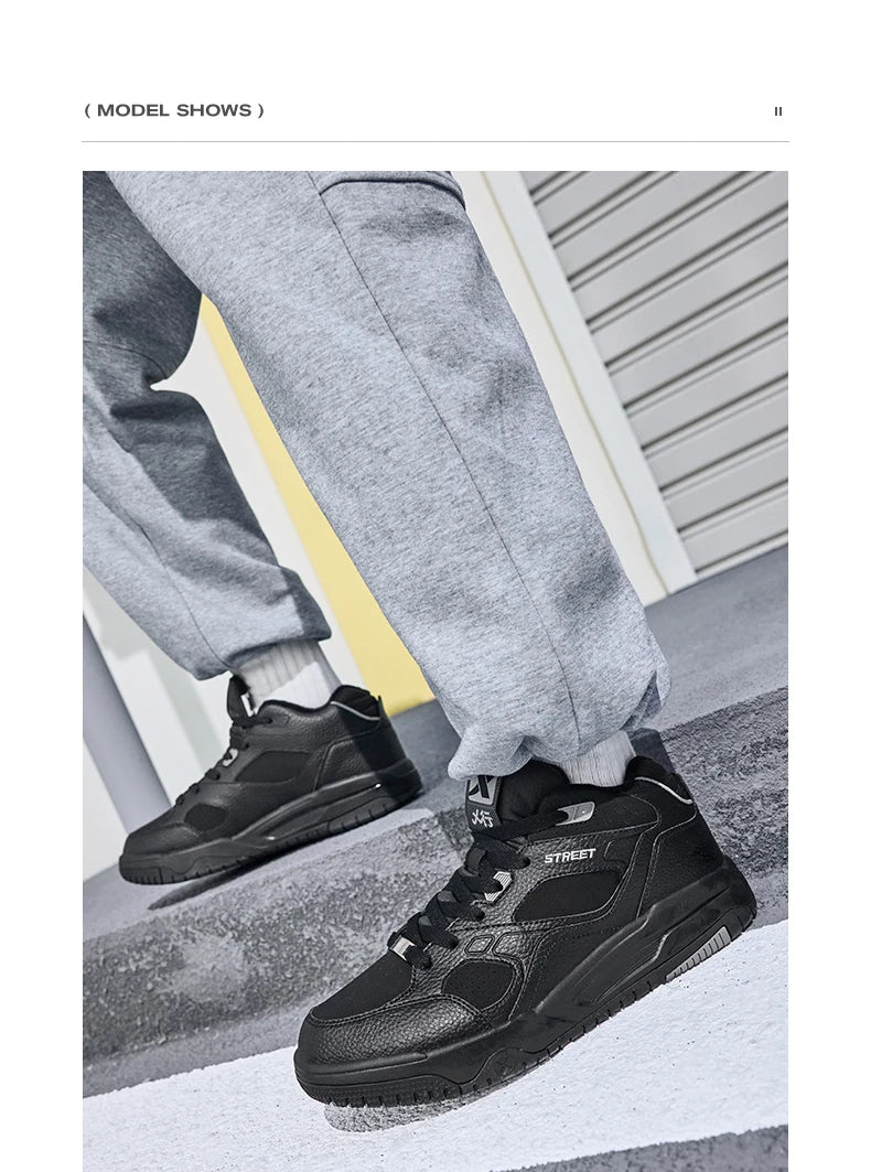 Xtep Yi Xing Cotton Shoes For Men 2024 Winter Shoes Rebound Soft Leisure Durability Support Skateboard Shoes 876419370007