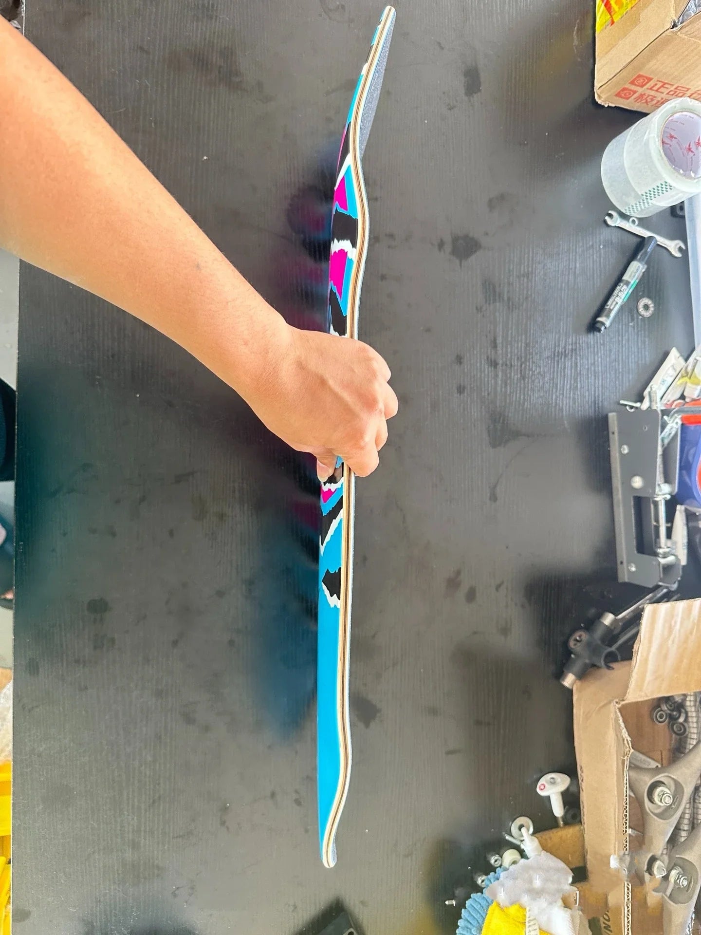 Surf Land Skateboard CX4 CX7 Maple Single Kick Carving Cruiser Skate Board Longboard Pumping Cool Side Sport Street Outdo