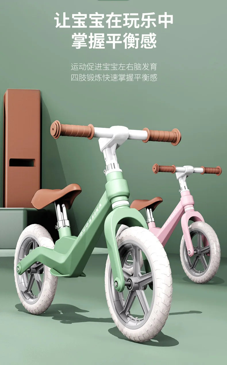 Outdoor Children's Balance Bike Toys Without Foot Pedal Baby Sports Training Walker Bicycle Inflatable Tires Best Gift for Kids