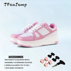 Roller Skate Shoes Kids Snickers With Wheels Children Rollerskates Fashion Outdoor Sports Shoes Girls Boys Gifts For Kids